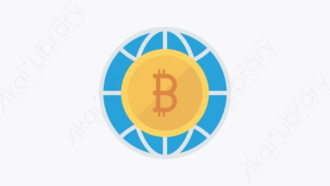 图片素材-001-比特币-75bitcoin扁平卡通比特币区块链和加密货币元素图标
