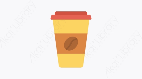 图片素材-001-咖啡杯coffee_cup扁平卡通商务办公业务图标元素