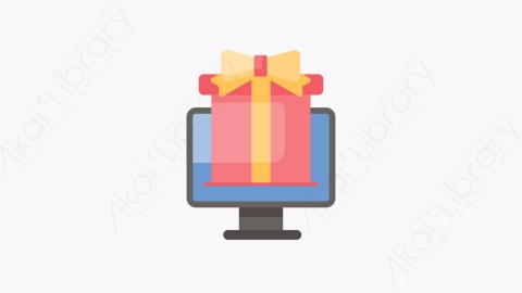 图片素材-001-礼盒gift_box扁平卡通黑色星期五元素图标