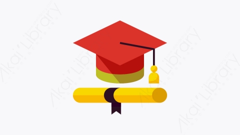 图片素材-001-毕业graduation扁平卡通事件元素图标