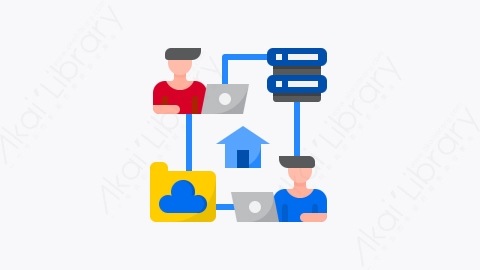 图片素材-001-网络network扁平卡通在家工作元素图标