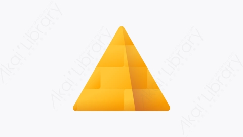 图片素材-001-金字塔pyramid扁平卡通埃及元素图标