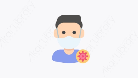 图片素材-001-病童sick_boy扁平卡通Covid头像元素图标