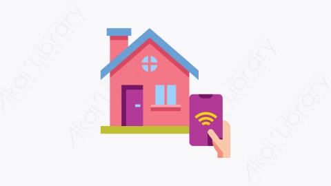 图片素材-001-智能家居smart_home扁平卡通物联网元素图标