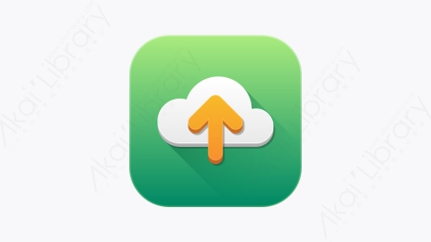 图片素材-001-上传upload扁平卡通UI界面元素图标