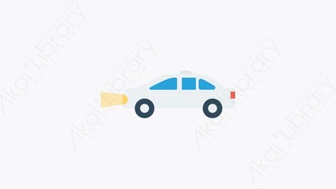 图片素材-001-车辆-6vehicle扁平卡通交通运输工具图标元素