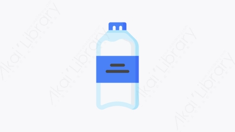 图片素材-001-水瓶water扁平卡通饮料元素图标