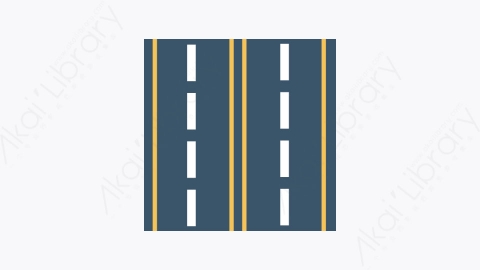 图片素材-0011-马路公路road卡通扁平地图和导航元素图标
