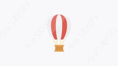 图片素材-0017-热气球hot_air_balloon卡通扁平体育运动活动元素图标