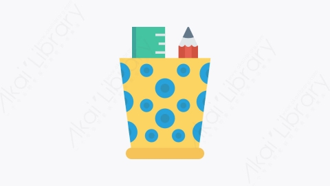 图片素材-0019-文具stationery卡通扁平学校与教育元素图标