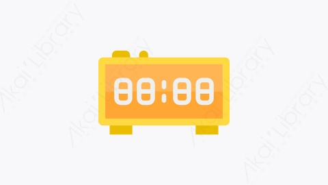图片素材-002-闹钟alarmclock扁平卡通设备元素图标