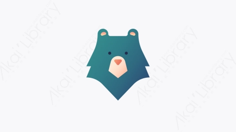 图片素材-002-熊bear扁平卡通露营图标