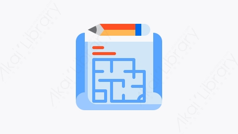 图片素材-002-蓝图blueprint扁平卡通施工元素图标