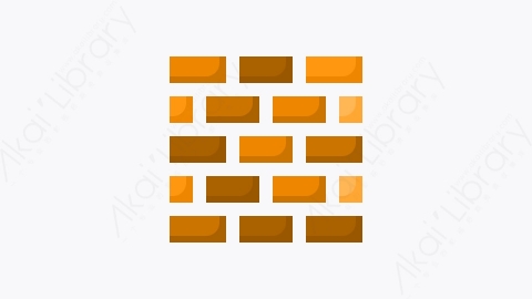 图片素材-002-砖墙brickwall扁平卡通劳动工人道具元素图标