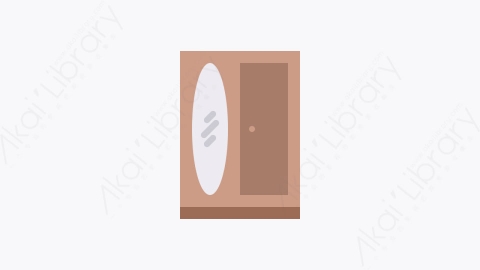 图片素材-002-橱柜cupboard扁平卡通家具图标