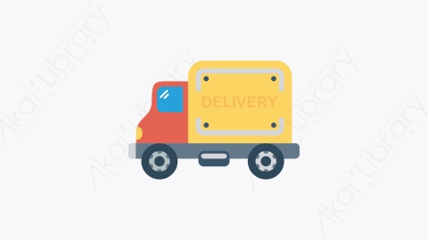 图片素材-002-交货-7delivery扁平卡通交通运输工具图标元素