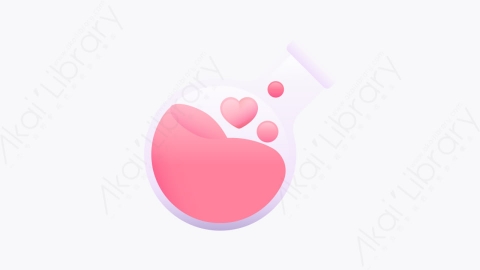图片素材-002-爱情药剂love_potion扁平卡通情人节元素图标
