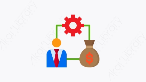 图片素材-002-资金管理money_management扁平卡通商业和金融的元素图标