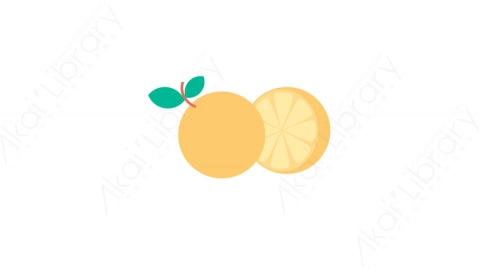 图片素材-002橙子柑橘_orange夏季沙滩道具元素图标