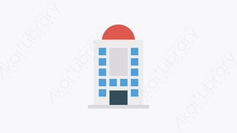 图片素材-0024-建筑物buildings卡通扁平信息媒体广告元素图标
