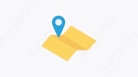 图片素材-0028-地图-19map卡通扁平地图和导航元素图标
