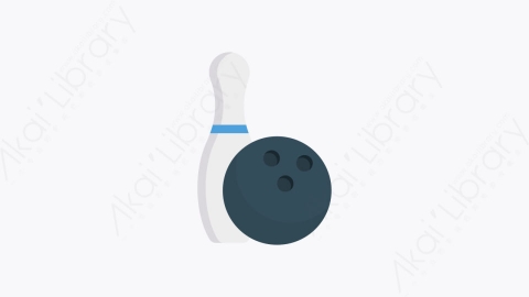 图片素材-0029-保龄球bowling卡通扁平体育运动活动元素图标
