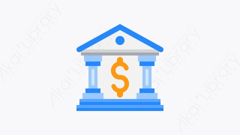 图片素材-003-银行bank扁平卡通金融财务元素图标
