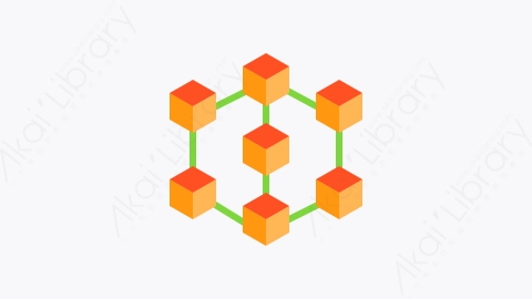 图片素材-003-区块链blockchain扁平卡通金融商务办公元素图标