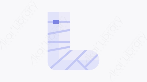 图片素材-003-断腿brokenleg扁平卡通卫生保健元素图标