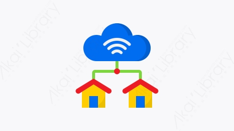 图片素材-003-云共享cloud扁平卡通物联网元素图标