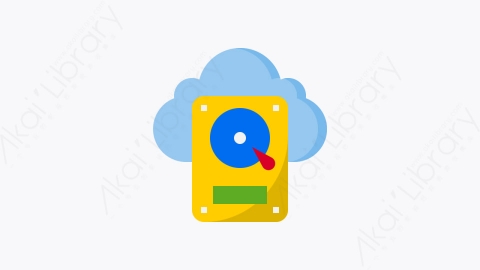 图片素材-003-云数据库cloud_database扁平卡通虚拟主机元素图标