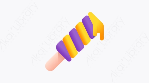 图片素材-003-冰棒popsicle扁平卡通暑假元素图标