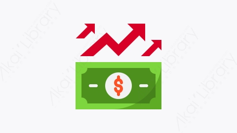 图片素材-003-利润profit扁平卡通商务业务启动元素图标