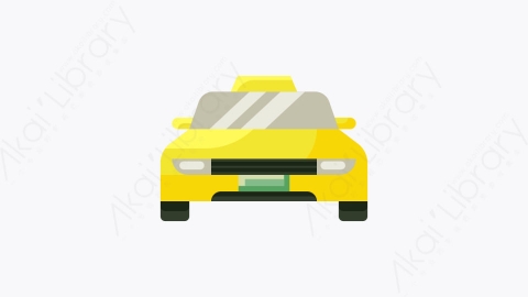 图片素材-003-出租车taxi扁平卡通酒店元素图标