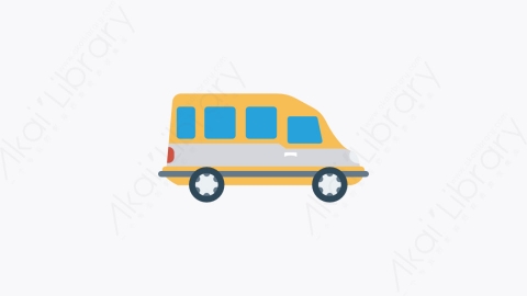 图片素材-003-汽车-1van扁平卡通交通运输工具图标元素