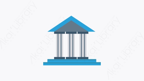 图片素材-004-银行-8bank扁平卡通城市建筑图标元素