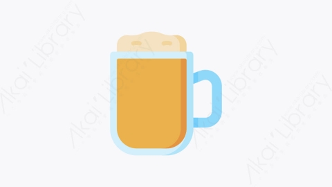 图片素材-004-啤酒beer扁平卡通饮料元素图标