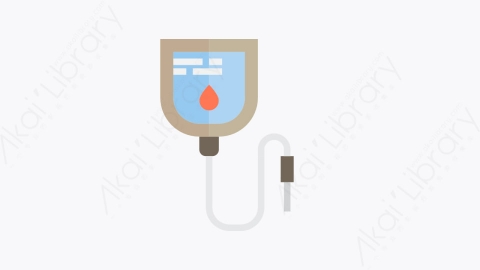 图片素材-004-输血bloodtransfusion扁平卡通卫生保健元素图标