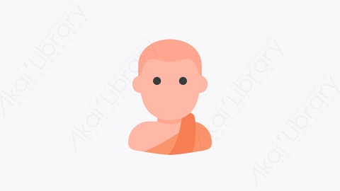 图片素材-004-佛教徒buddhist扁平卡通人物头像元素图标