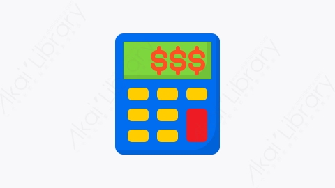 图片素材-004-计算器calculator扁平卡通商业和金融的元素图标