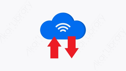 图片素材-004-云端上传下载cloud扁平卡通物联网元素图标