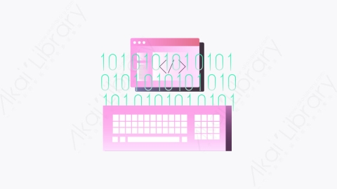 图片素材-004-编码coding扁平卡通Web开发图标