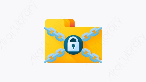 图片素材-004-加密的文件encripted_file扁平卡通网络安全元素图标