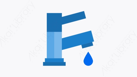 图片素材-004-水龙头-1faucet扁平卡通水管工工具元素图标