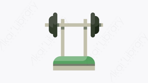 图片素材-004-健身房gym扁平卡通酒店元素图标