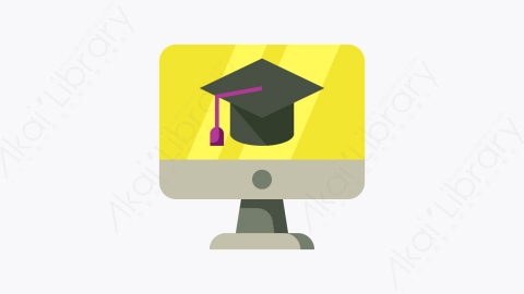 图片素材-004-在线教育online_education扁平卡通冠状病毒隔离防护元素图标