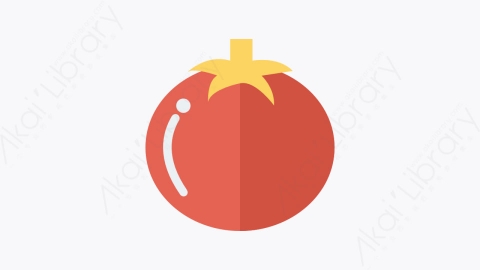 图片素材-004-番茄tomato扁平卡通食物和饮料图标元素