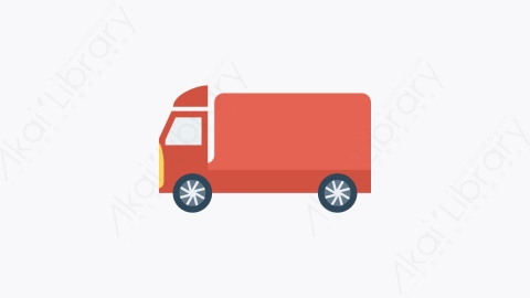 图片素材-004-卡车-9truck扁平卡通交通运输工具图标元素