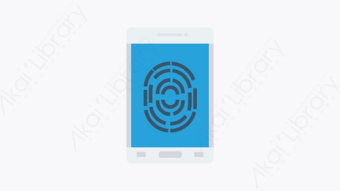图片素材-0048-指纹扫描-1fingerprintscan卡通扁平生活日常安全元素图标