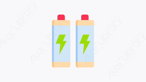 图片素材-005-电池battery扁平卡通家用电器电子元素图标